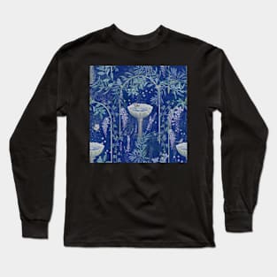 Indigo Garden antique fresco pattern Long Sleeve T-Shirt